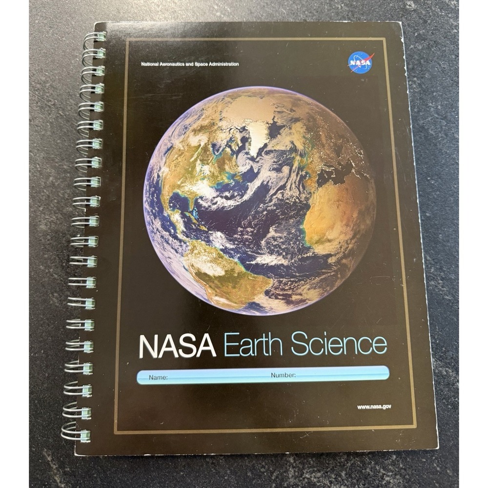 NASA Earth Science Spiral Notebook 11x8 Graph Lined NASA Workbook - Picture 1 of 8